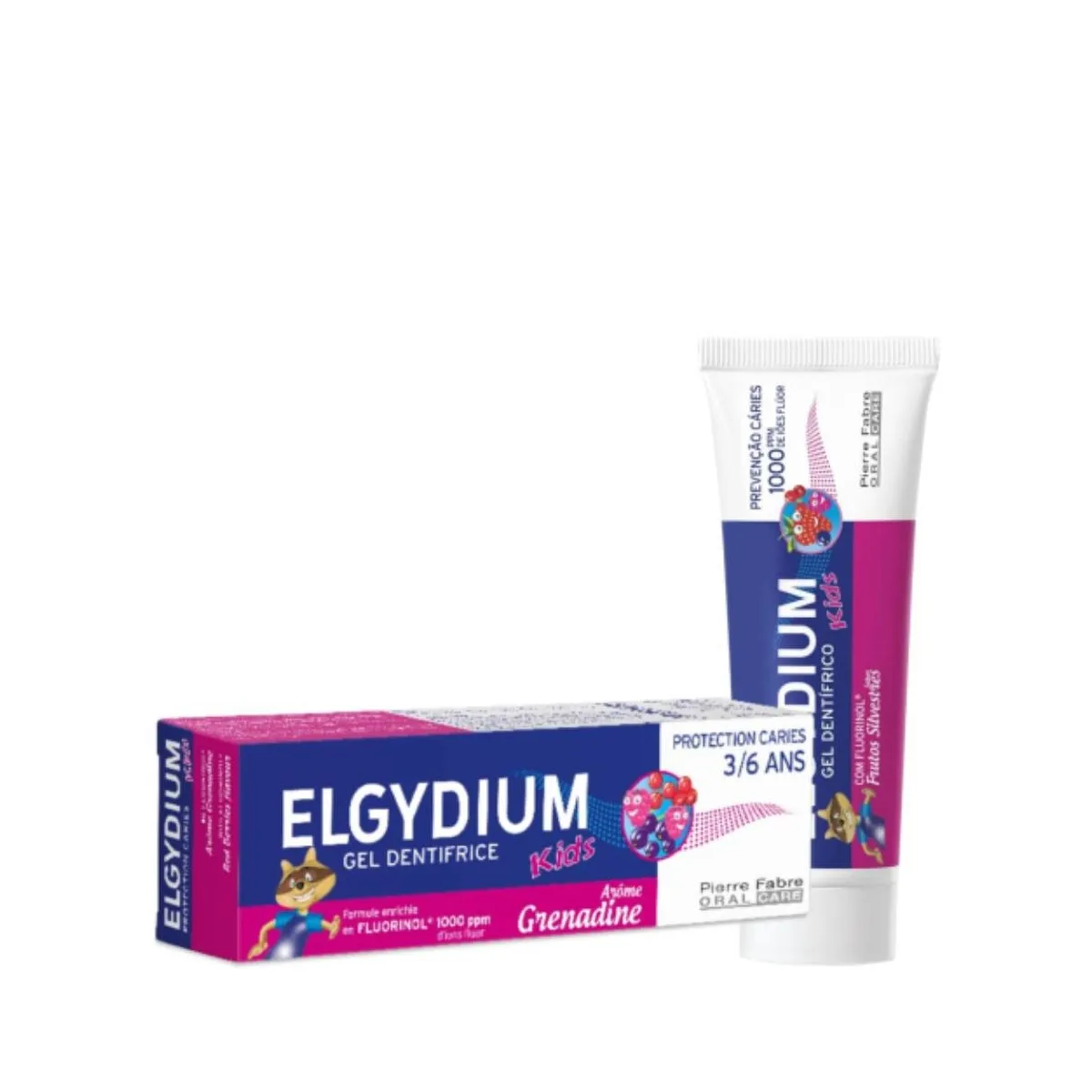 ELGYDIUM dantų pasta gelis KIDS Red Berries, uogų skonio, 3-6m., 50m - 