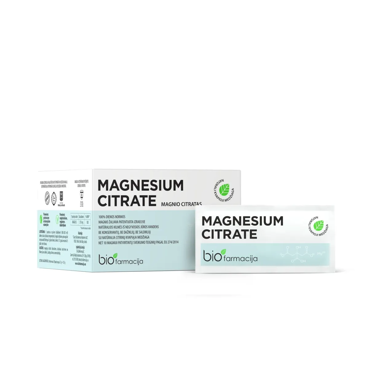 MAGNESIUM CITRATE, milteliai, N50 - 