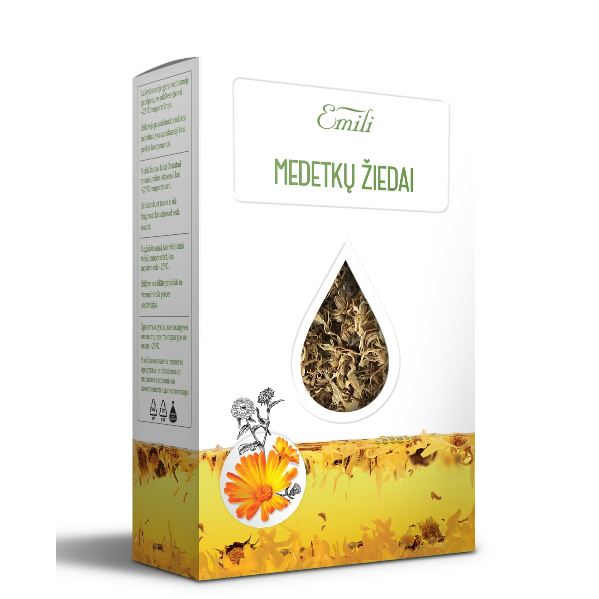 EMILI medetkų žiedų arbata, 1.5g x N20 - 