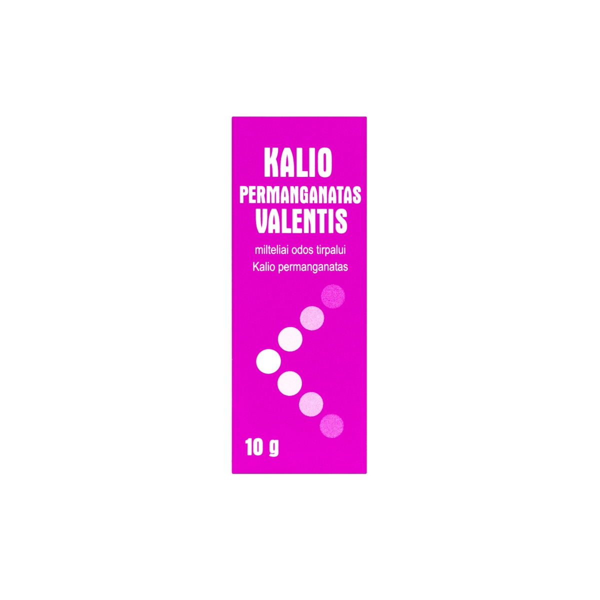 Kalio permanganatas Valentis milteliai tirpalui 10g - 
