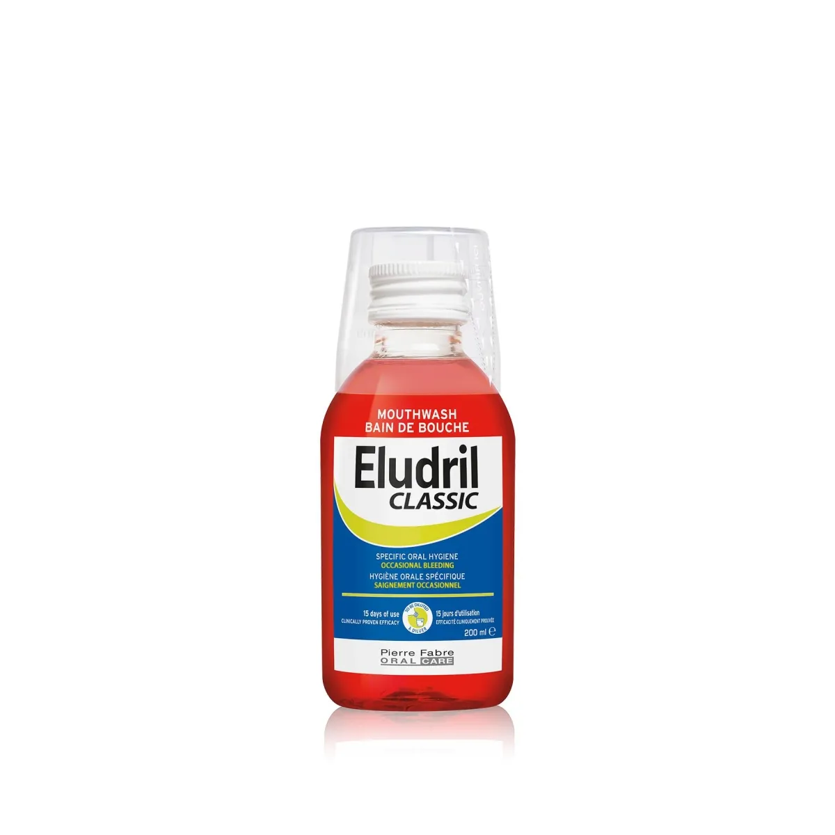 ELUDRIL CLASSIC burnos skalavimo skystis su 0,10% chlorheksidino - 