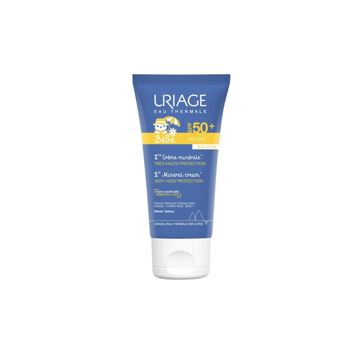 URIAGE apsauginis kremas BABY 1ERE SPF50+ MINERALE, 50ml - 