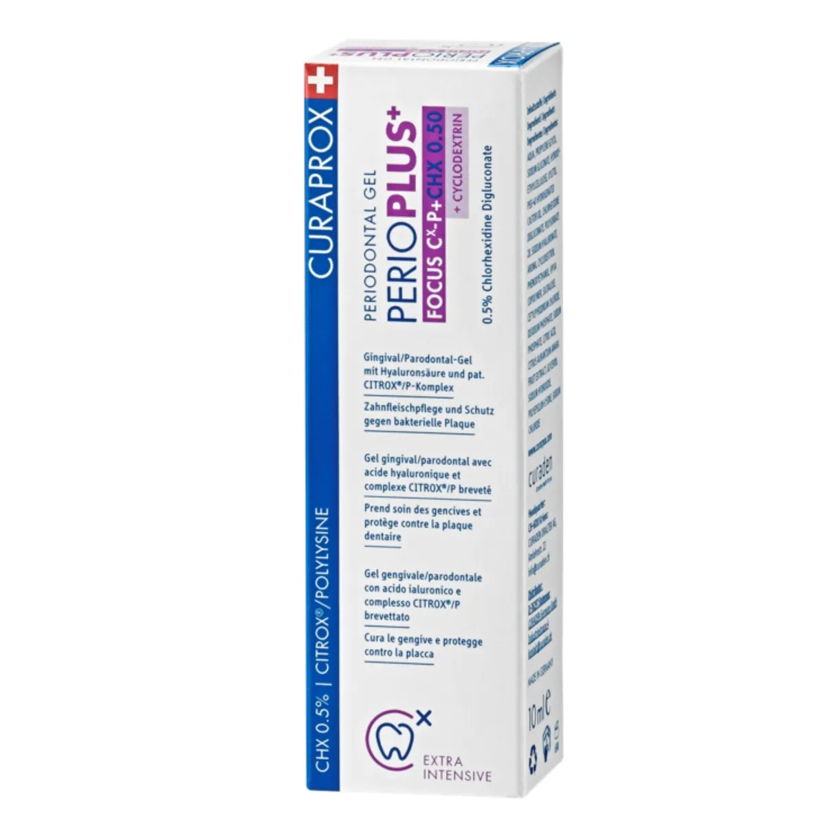 CURAPROX antibakterinis burnos ertmės gelis Perio Plus Focus, 10 ml - 