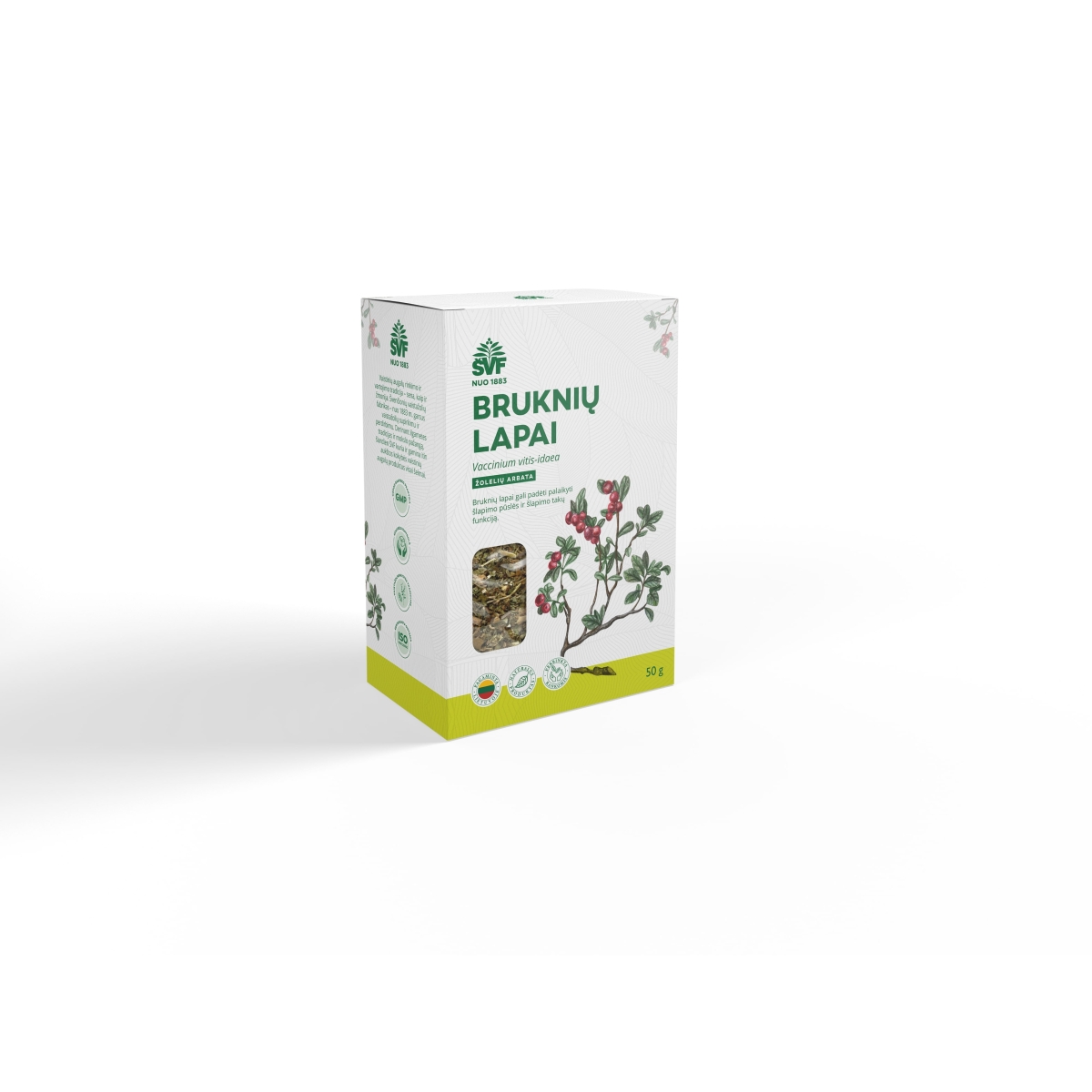 ŠVF žolelių arbata BRUKNIŲ LAPAI, 50g - 