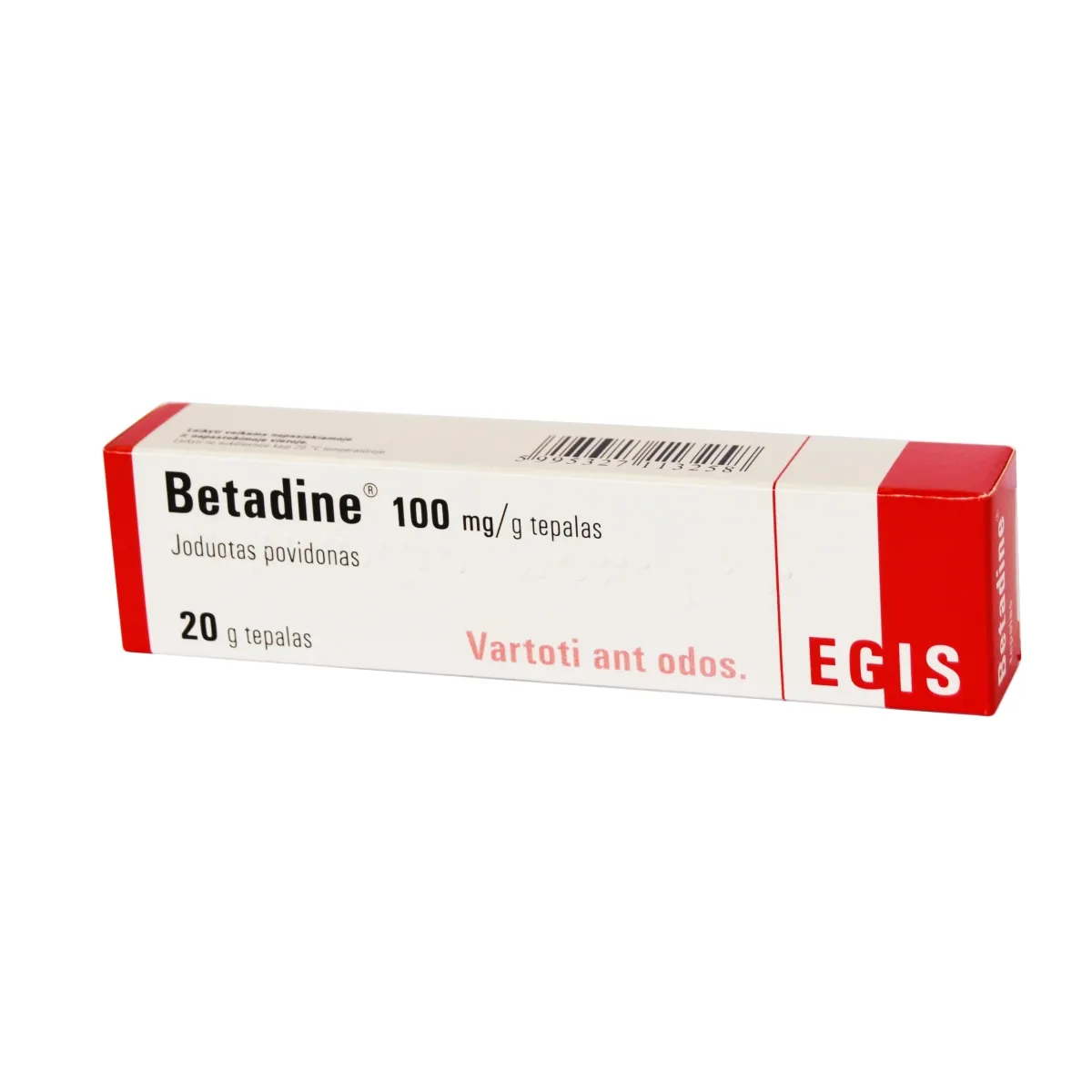 Betadine 100mg/g tepalas 20g - 