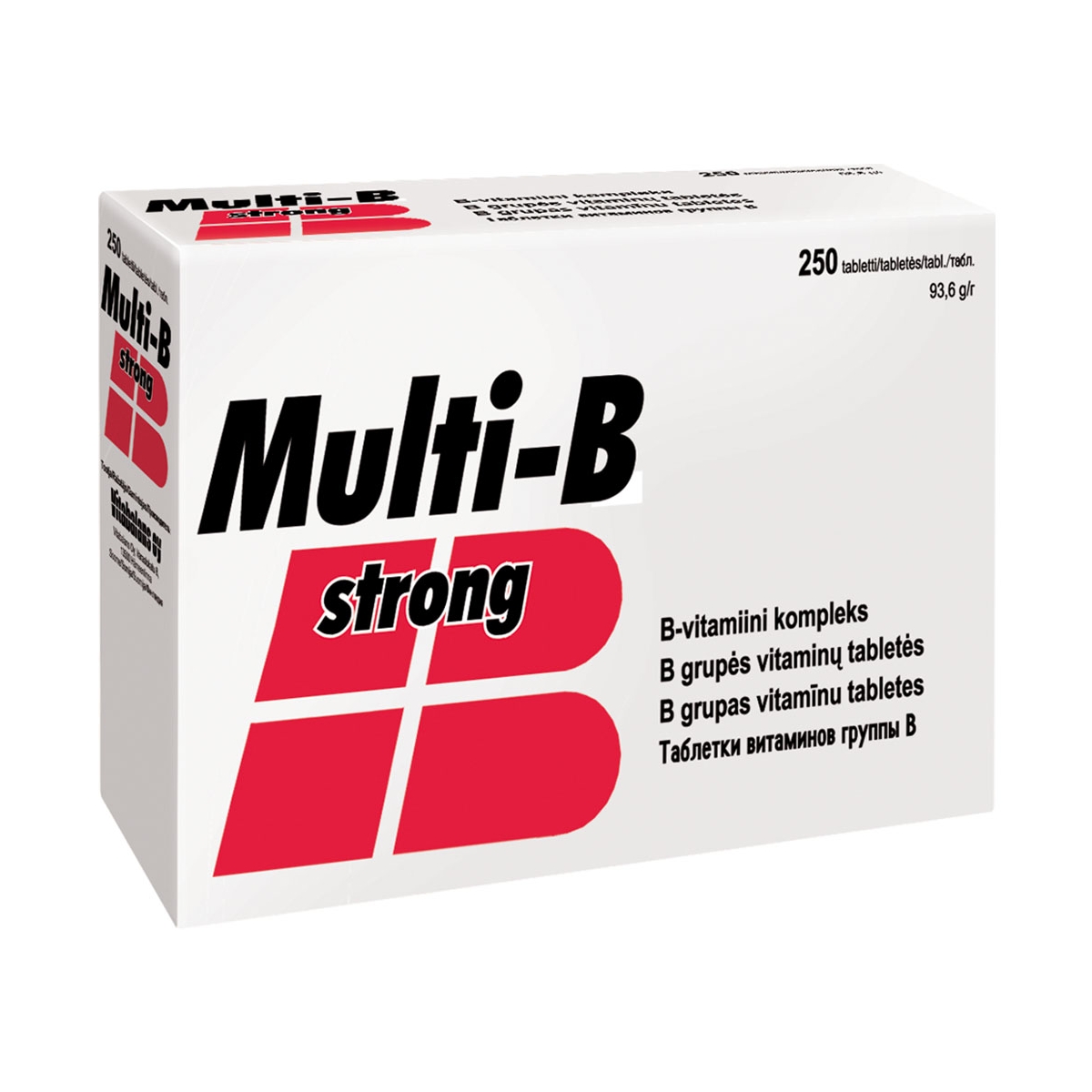 VITABALANS MULTI-B STRONG tabletės N250 - 