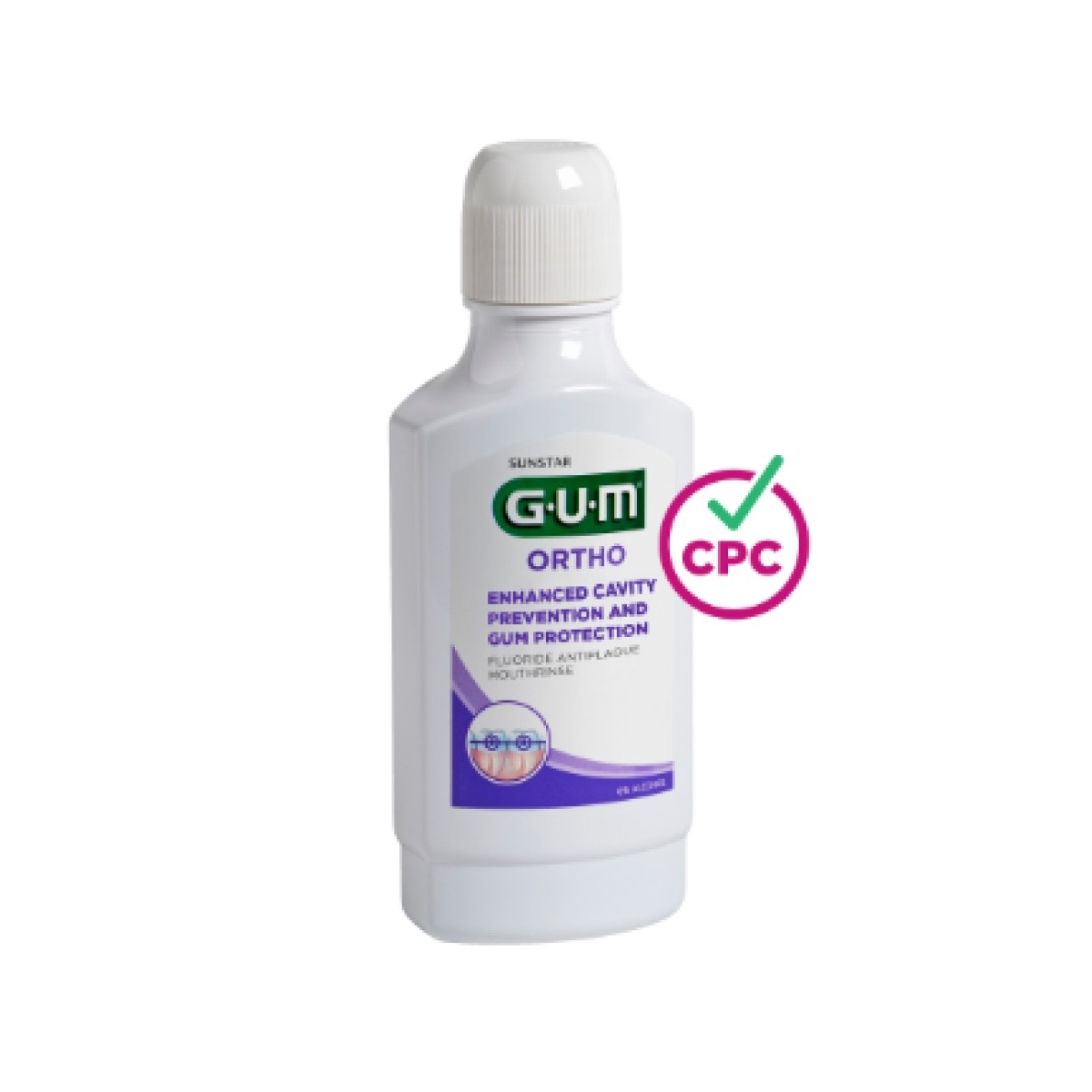 G.U.M. burnos skalavimo skystis ORTHO, 300ml - 