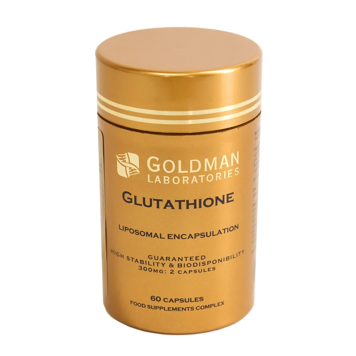 GOLDMAN LABORATORIES maisto papildas GLUTATHIONE, 60 kapsulių - 