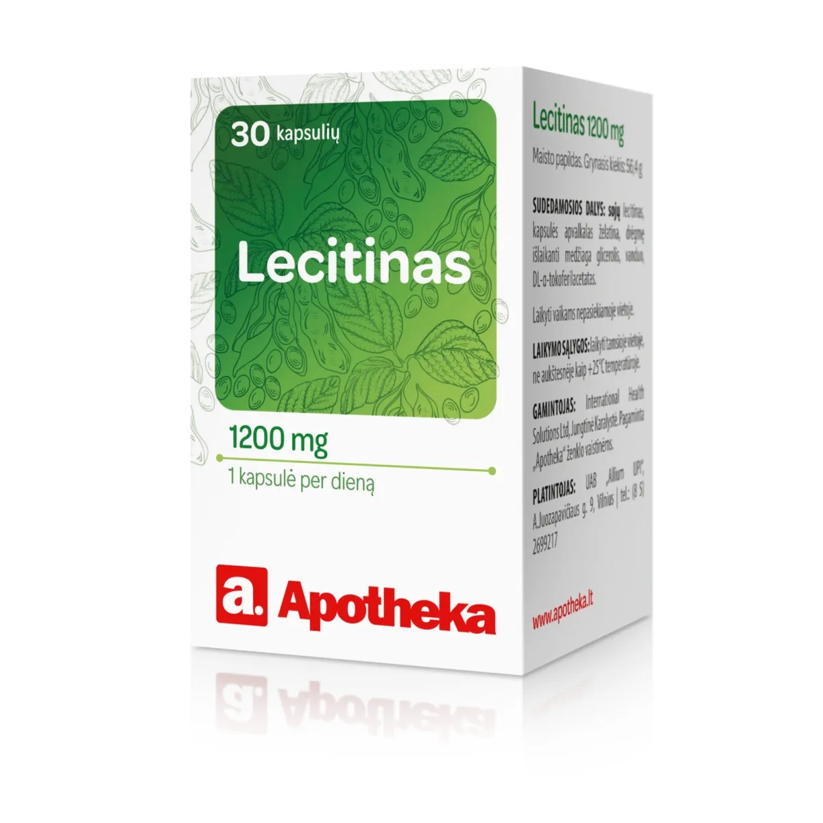 APOTHEKA Lecitinas 1200mg, N30 - 
