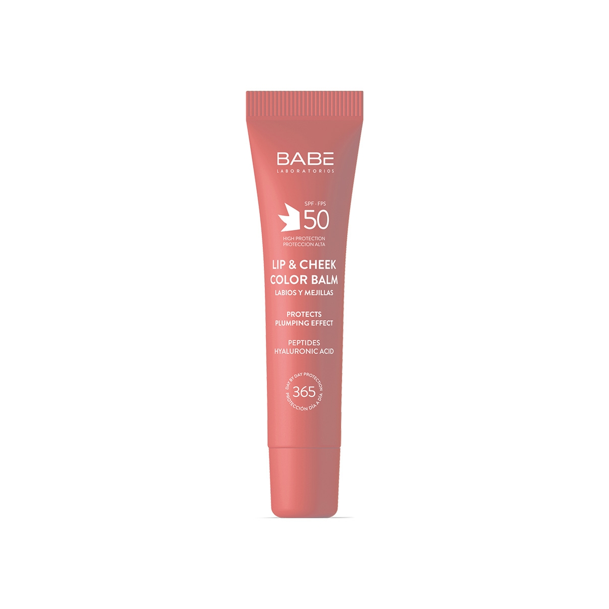 BABÉ apsauginis lūpų ir skruostų balzamas SPF50, PINK, 20ml -  1