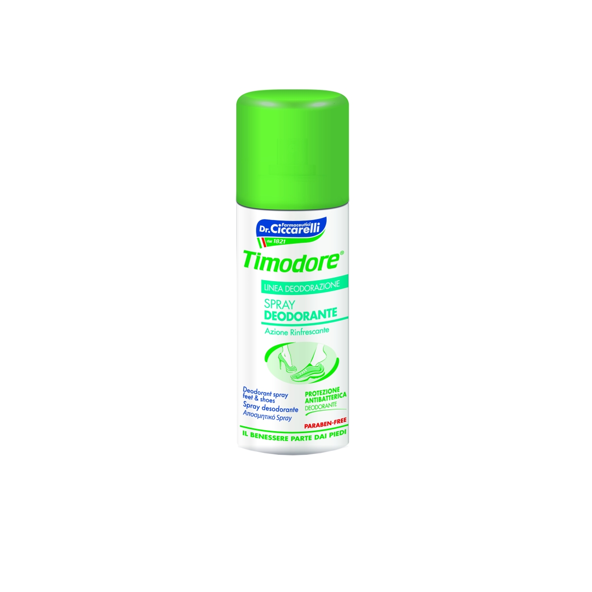 CICCARELLI atsiseptinis pėdų ir avalynės dezodorantas TIMODORE, 150ml - 
