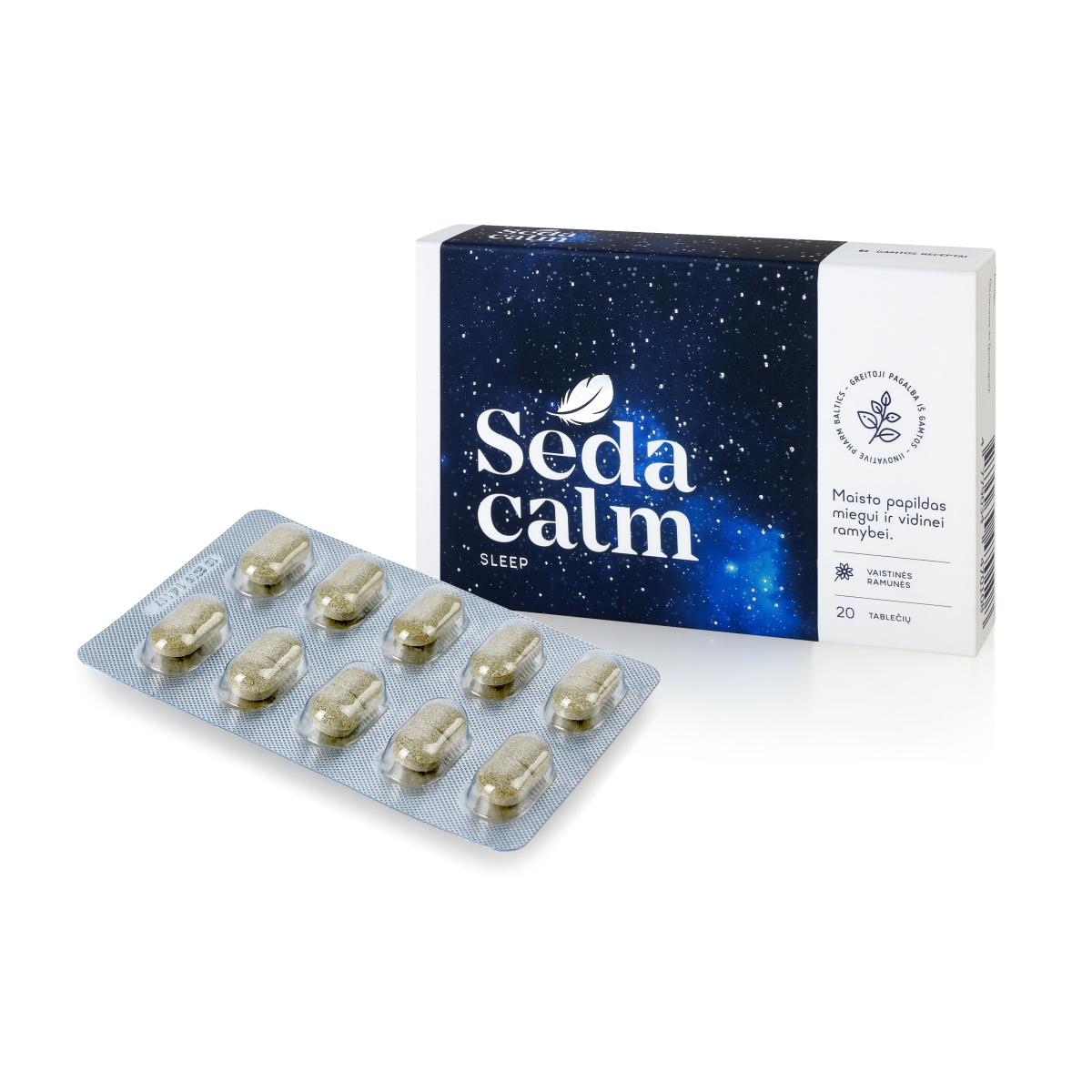 SEDACALM tabletės SLEEP, N20 - 