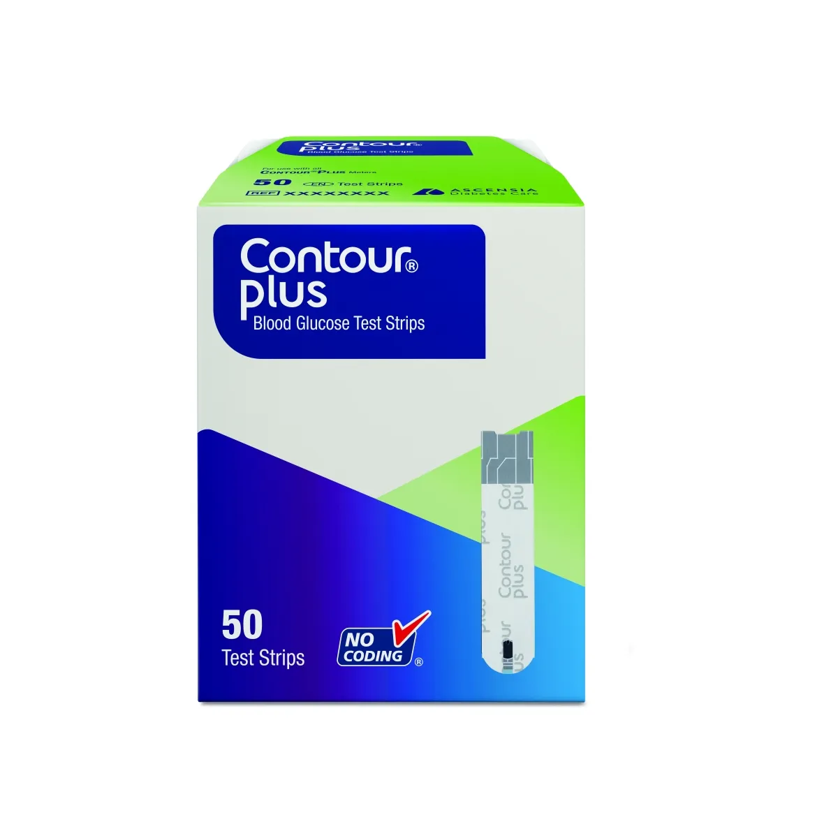 Contour plus diagnostinės juostelės, 50 vnt - 