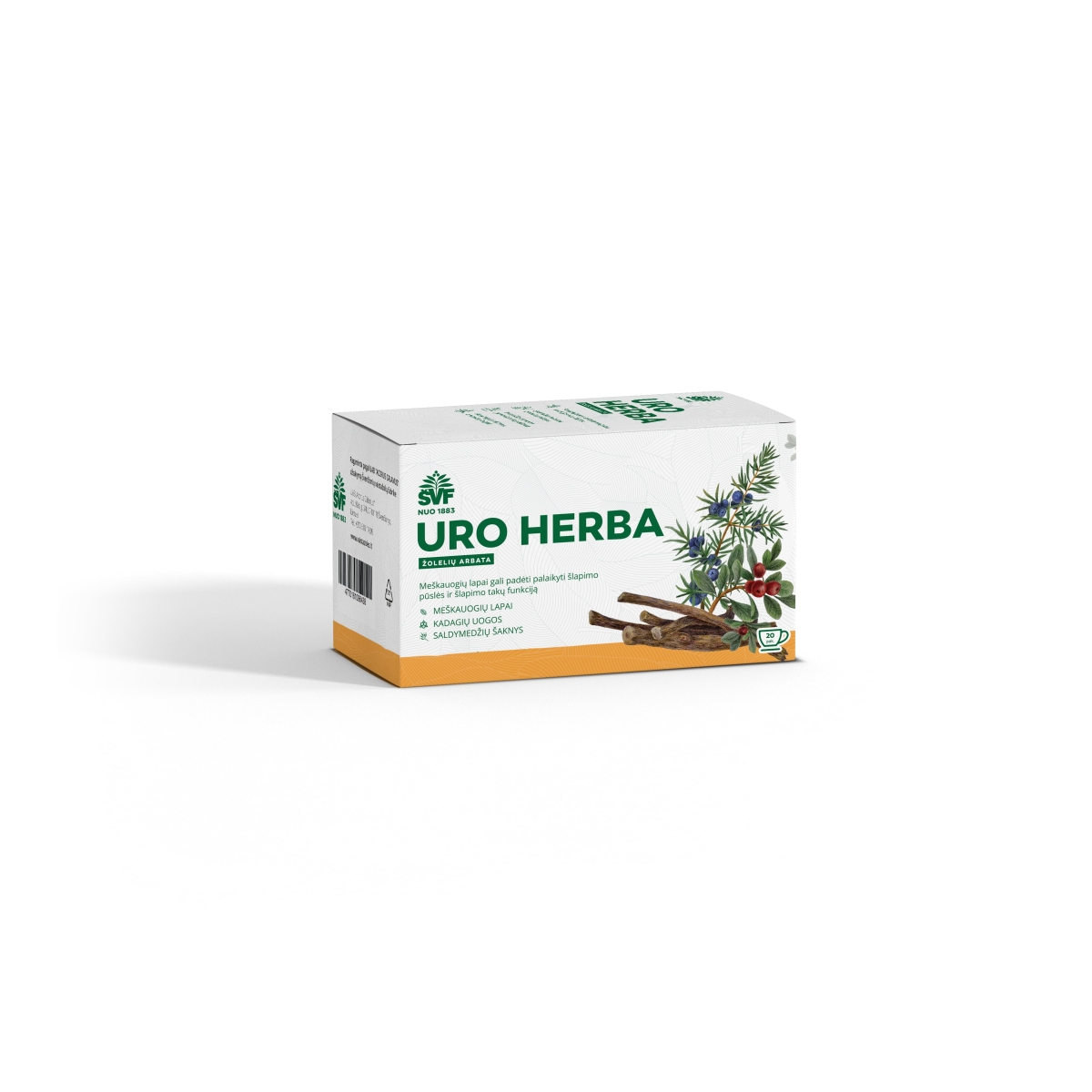 ŠVF žolelių arbata URO HERBA, 1,5g x N20 - 