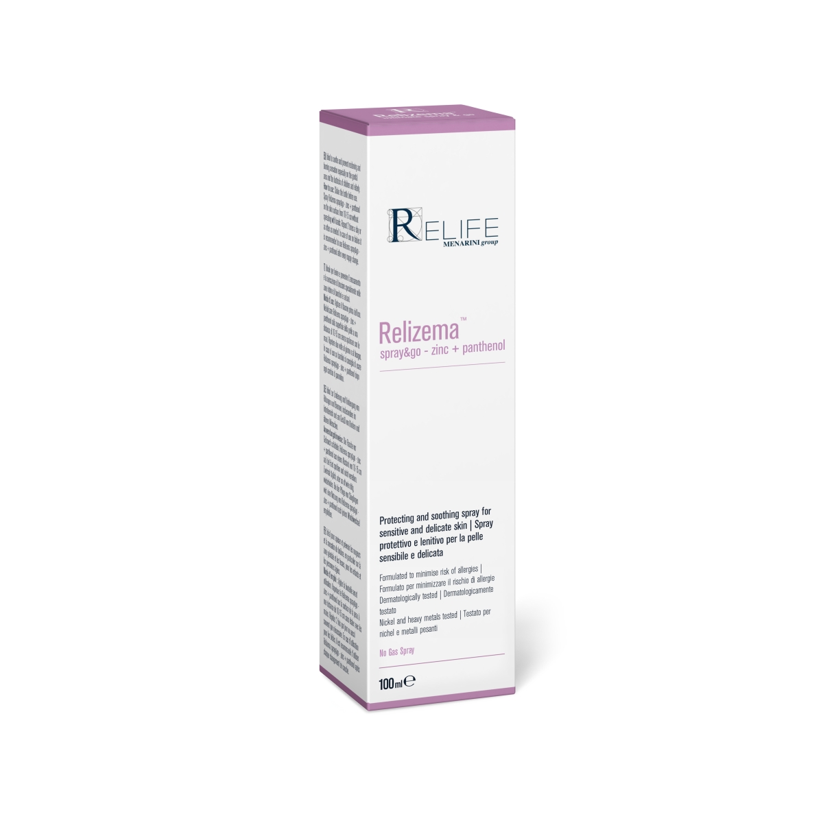 RELIZEMA™ purškalas SPRAY&GO – ZINC + PANTHENOL , 100ml - 