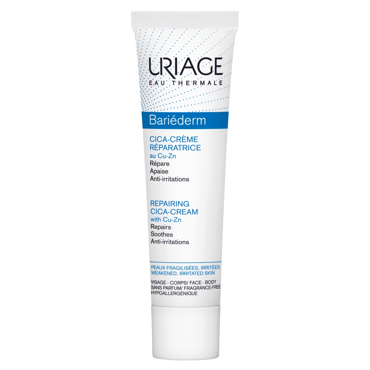 URIAGE  atkuriamasis kremas su Cu-Zn BARIEDERM CICA, 40ml - 