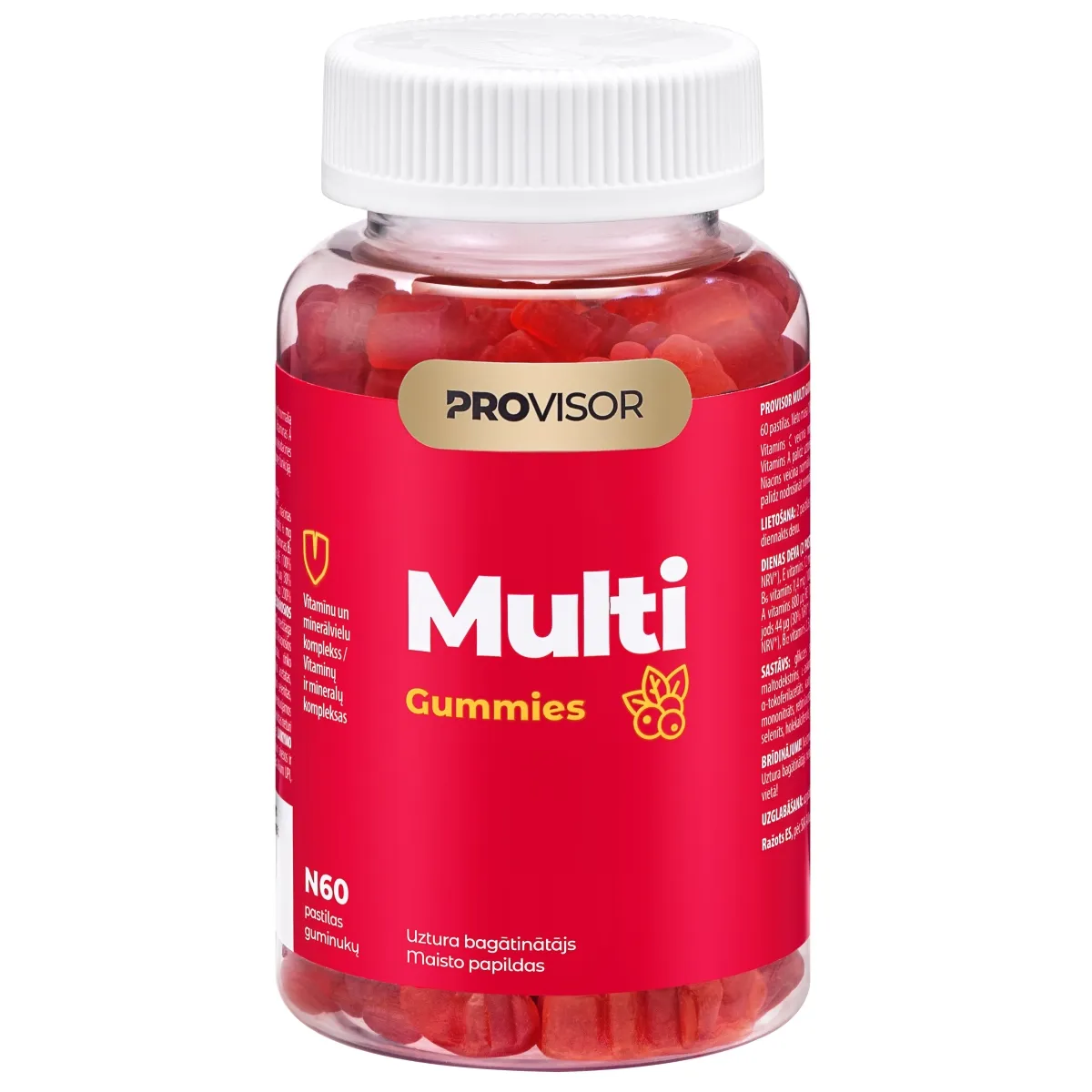 PROVISOR Multi Guminukai, miško uogų skonio N60 - 