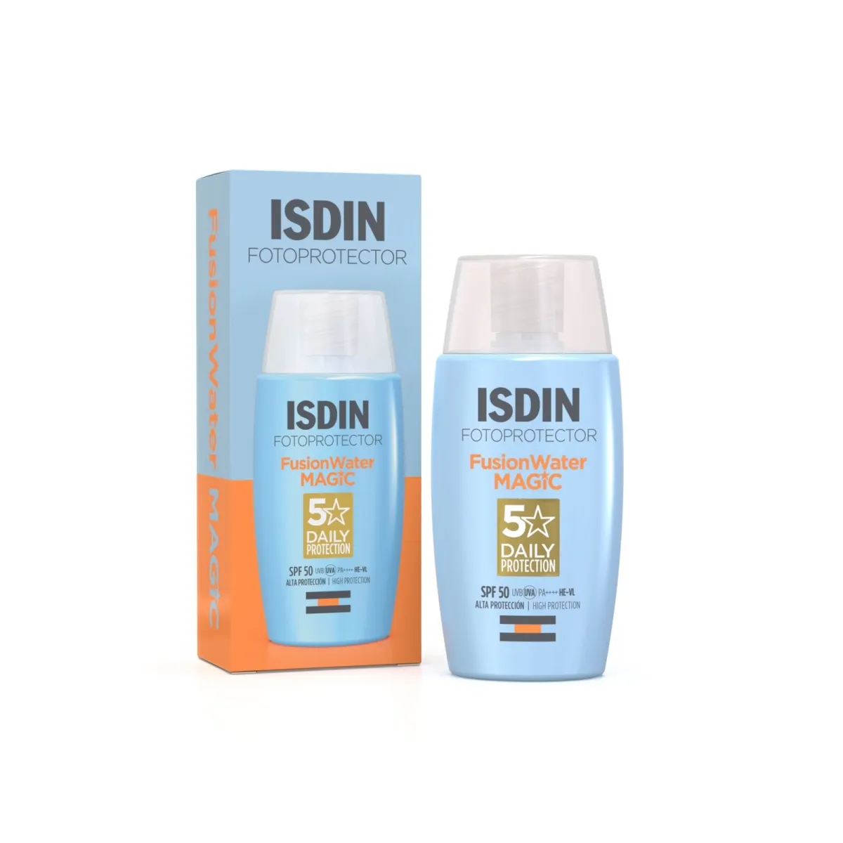 ISDIN apsauginė veido emulsija FUSION WATER MAGIC SPF50, 50ml - 