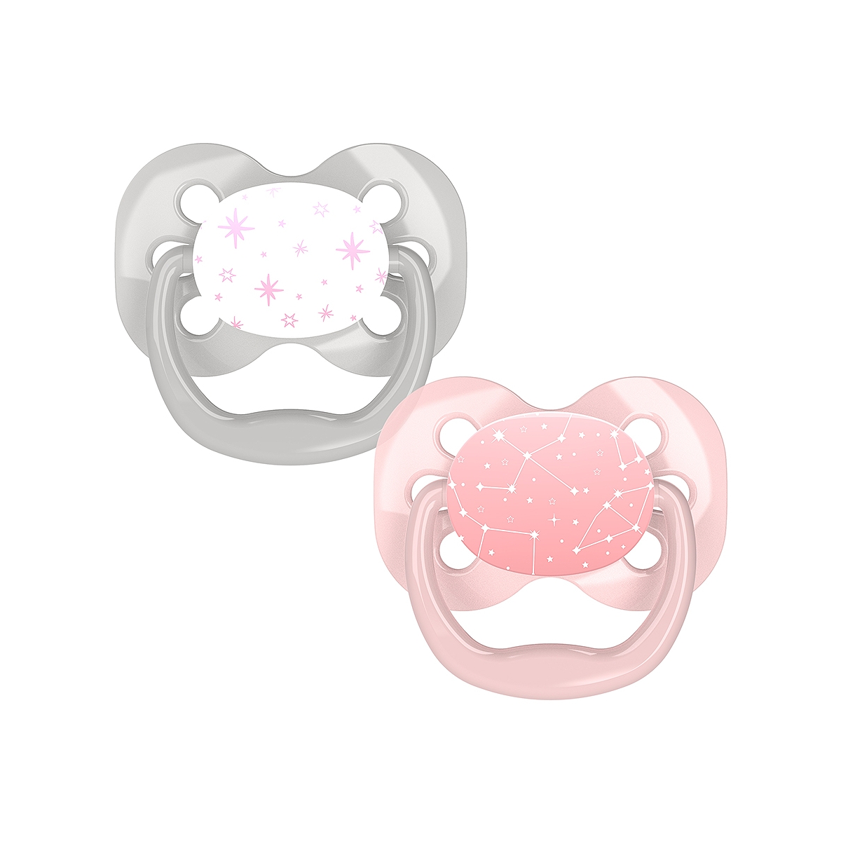 DR.BROWN'S čiulptukai ADVANTAGE 0-6 mėn., rožiniai, N2 - 