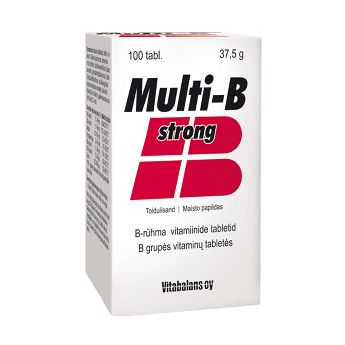 VITABALANS MULTI-B STRONG tabletės N100 - 