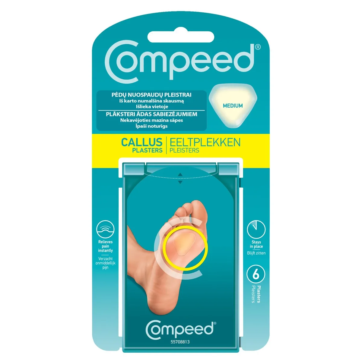 COMPEED pleistrai pėdų nuospaudoms MEDIUM, N6 - 