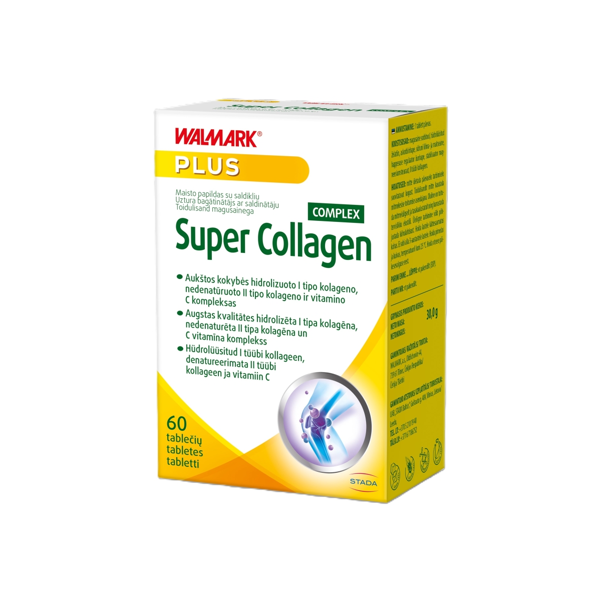 WALMARK SUPER COLLAGEN COMPLEX (kolagenas sąnariams), N60 - 
