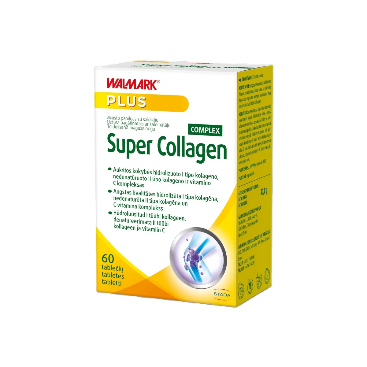 WALMARK SUPER COLLAGEN COMPLEX (kolagenas sąnariams), N60 - 