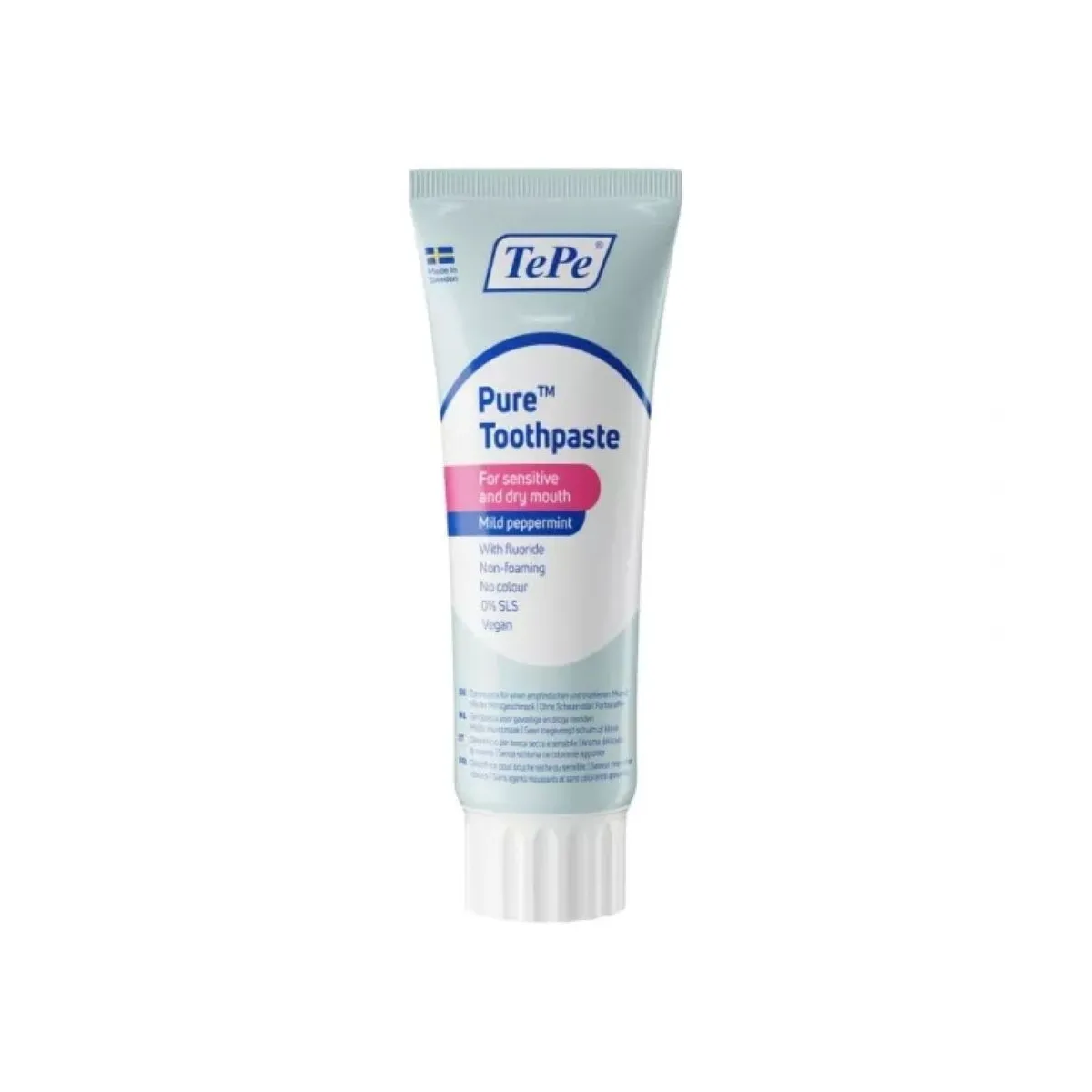 TEPE dantų pasta jautriai, sausai burnai PURE, mėtų skonio, 75ml - 
