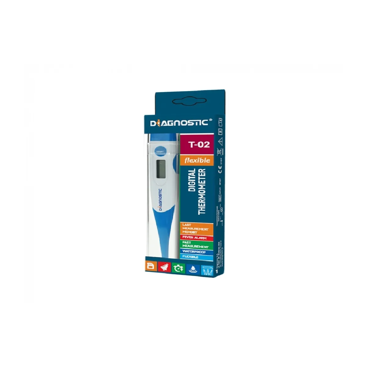 Diagnosis skaitmeninis termometras DIAGNOSTIC T-02, 1 vnt. - 
