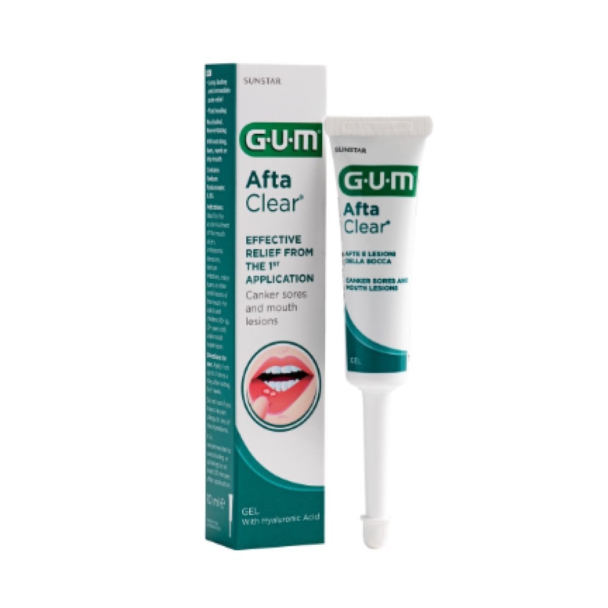 G.U.M. gelis burnos žaizdoms AFTACLEAR, 10ml - 