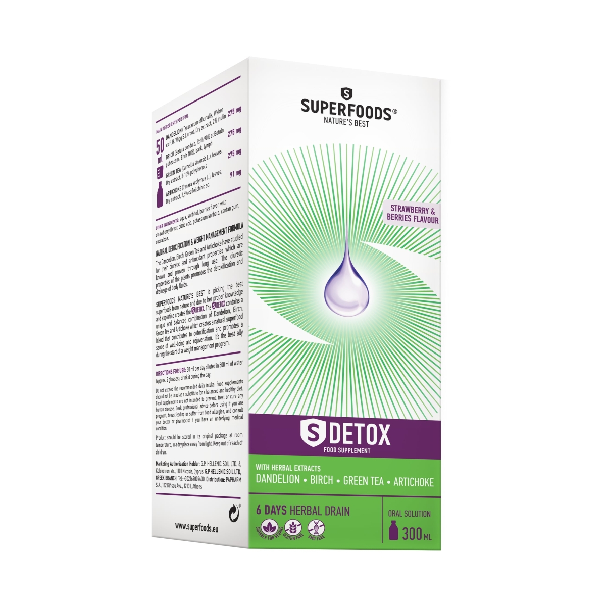 SUPERFOODS SDETOX, 300ml - 