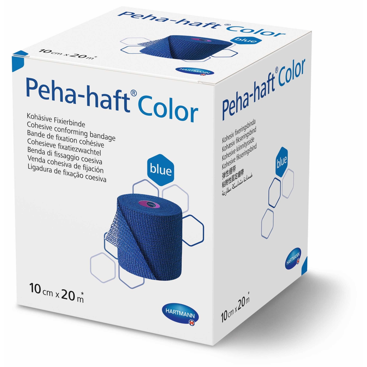 HARTMANN tvarstis PEHA-HAFT COLOR, 10cm x 20m, mėlynas, N1 - 