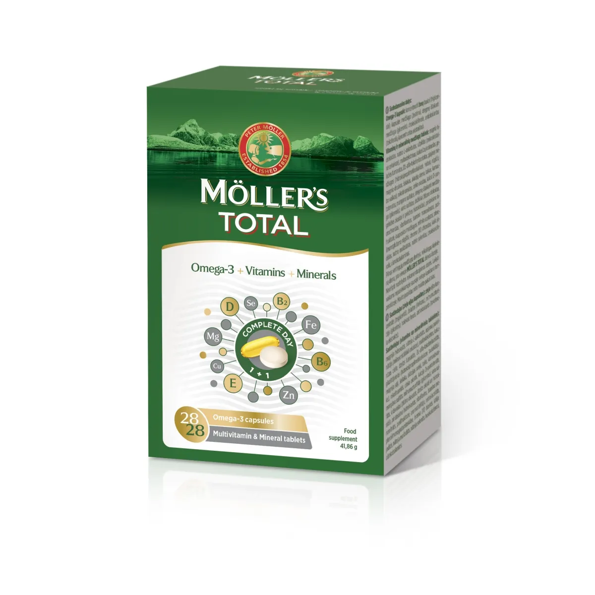 MÖLLER'S TOTAL, 28 Kapsulės+28 tabletės - 