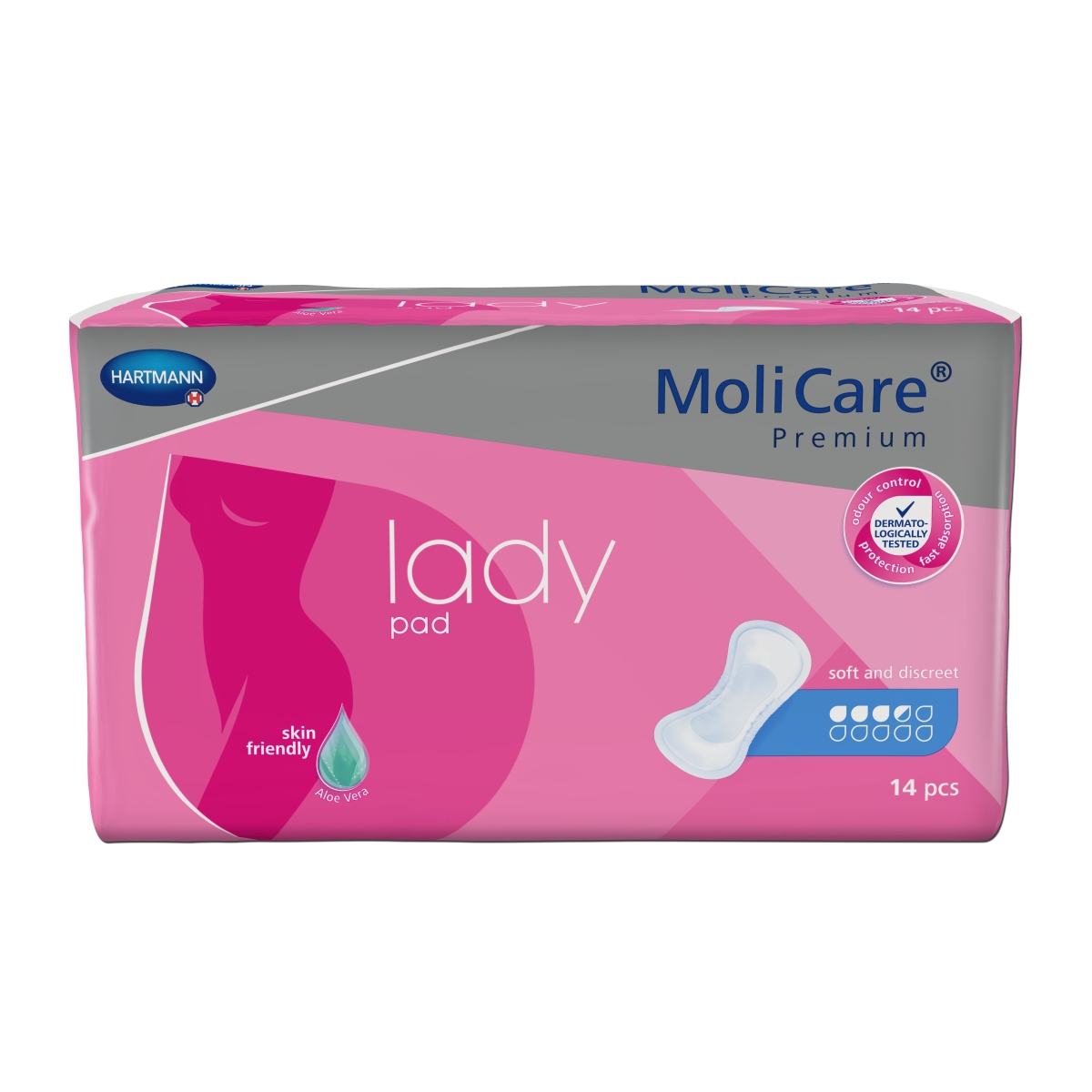 HARTMANN įklotai MOLICARE LADY PAD, 3.5 lašo, N14 - 