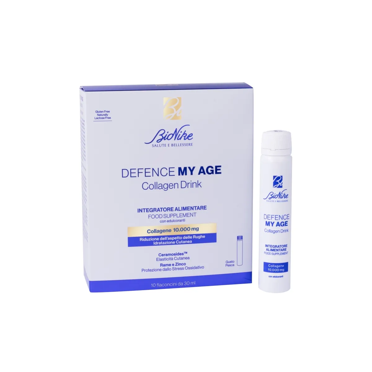 BIONIKE DEFENCE MY AGE Kolagenas 10000 mg skystas, 10 buteliukų - 