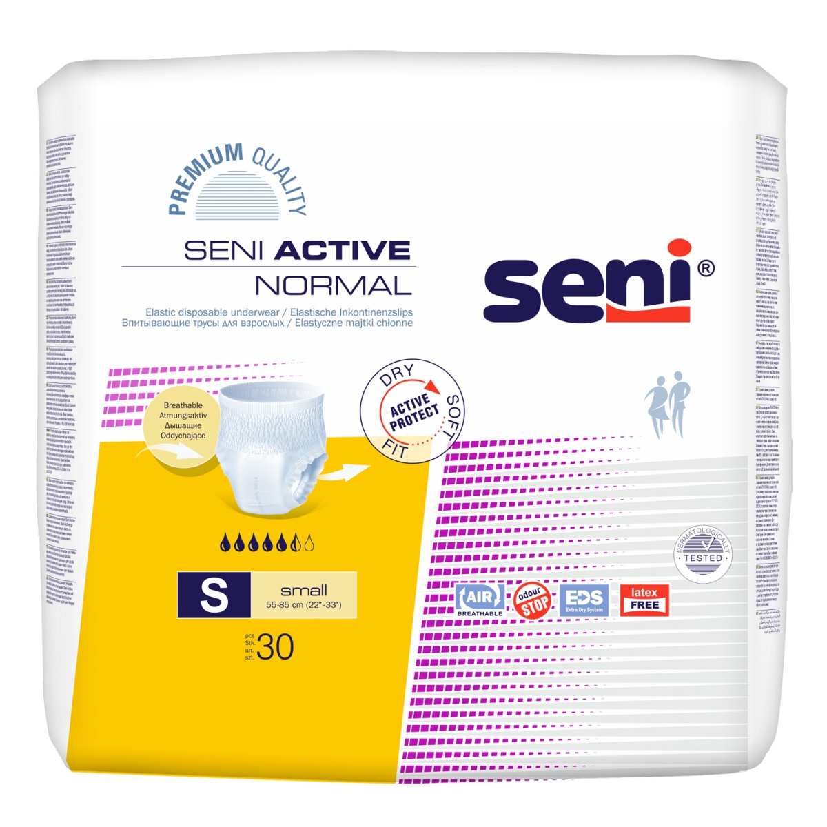SENI Active Normal S (premium) sausk.-keln. N30 - 
