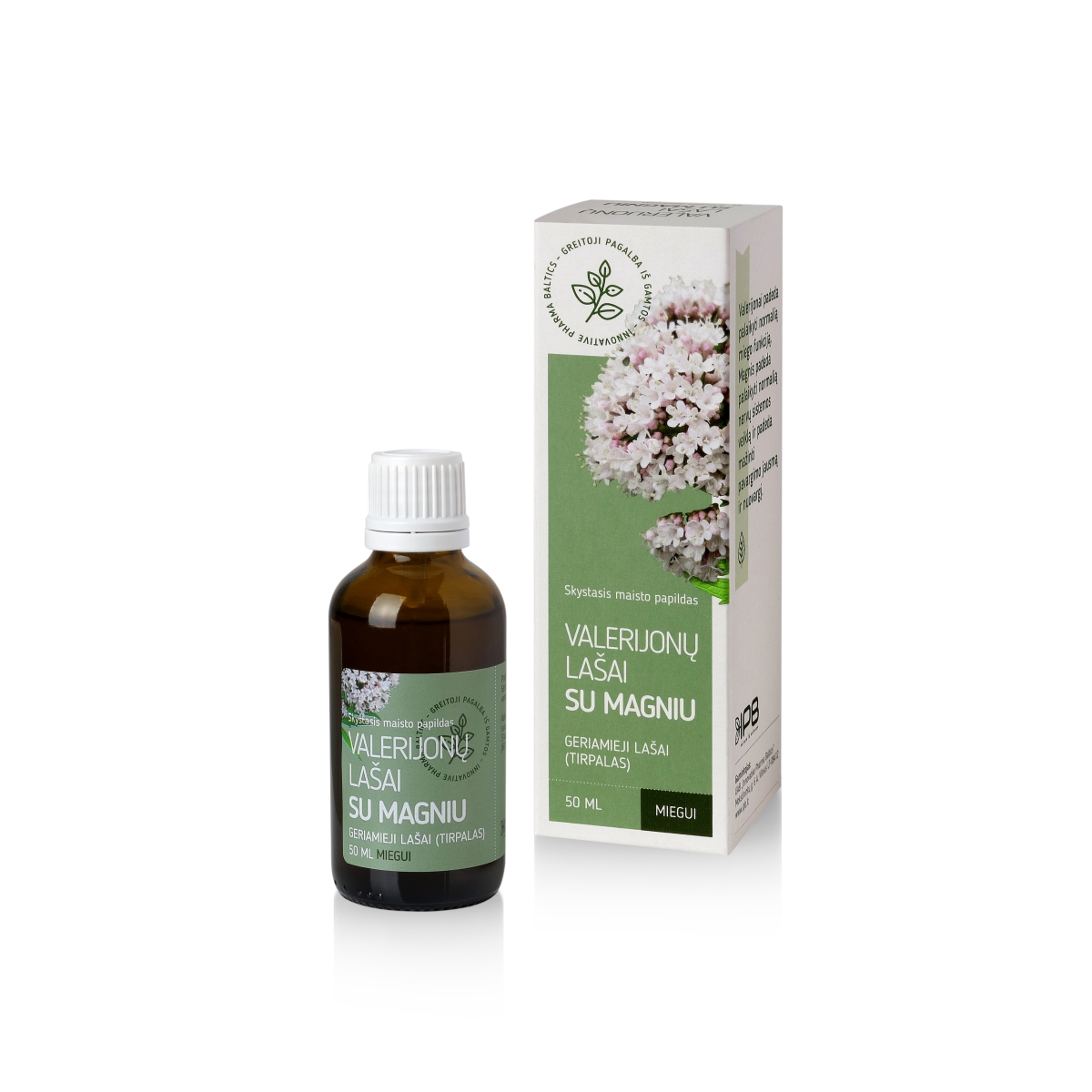 VALERIJONŲ LAŠAI SU MAGNIU, 50ml - 