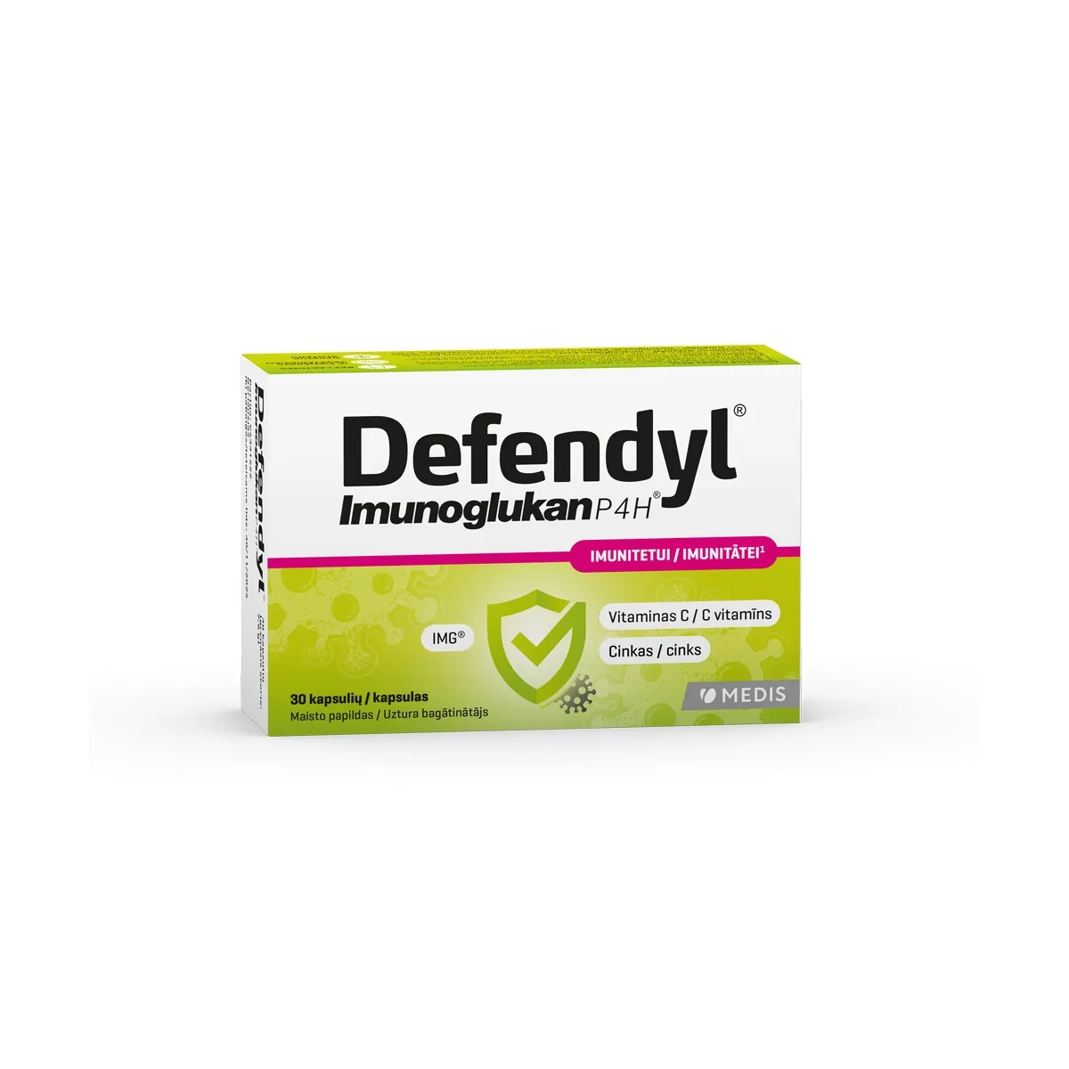 Defendyl-Imunoglukan P4H, 30 kapsulių - 