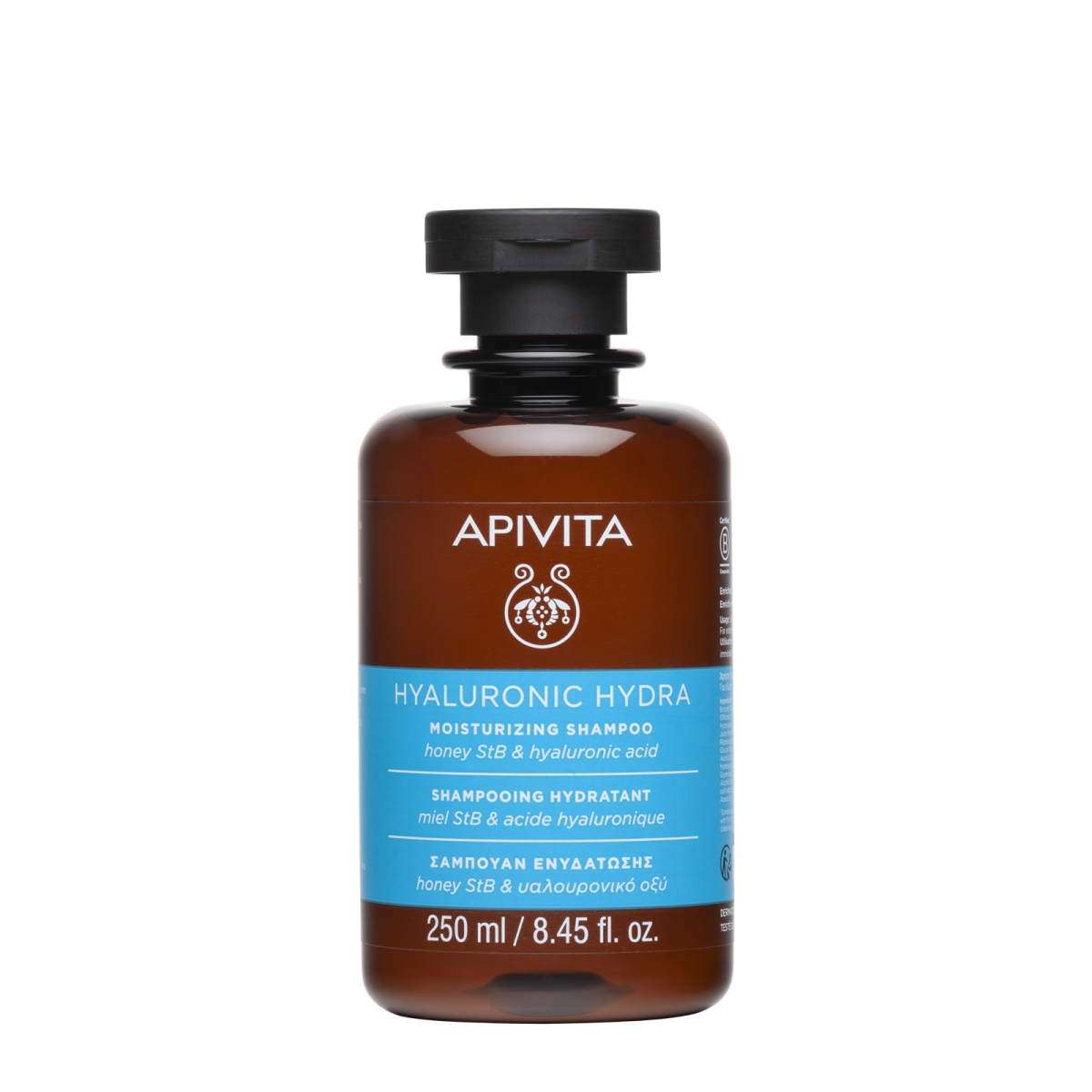 APIVITA drėkinamasis šampūnas HYALURONIC HYDRA, 250ml - 