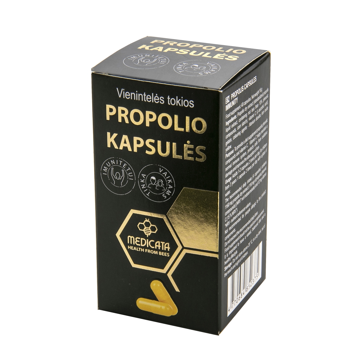 Propolio kapsulės, N40 - 