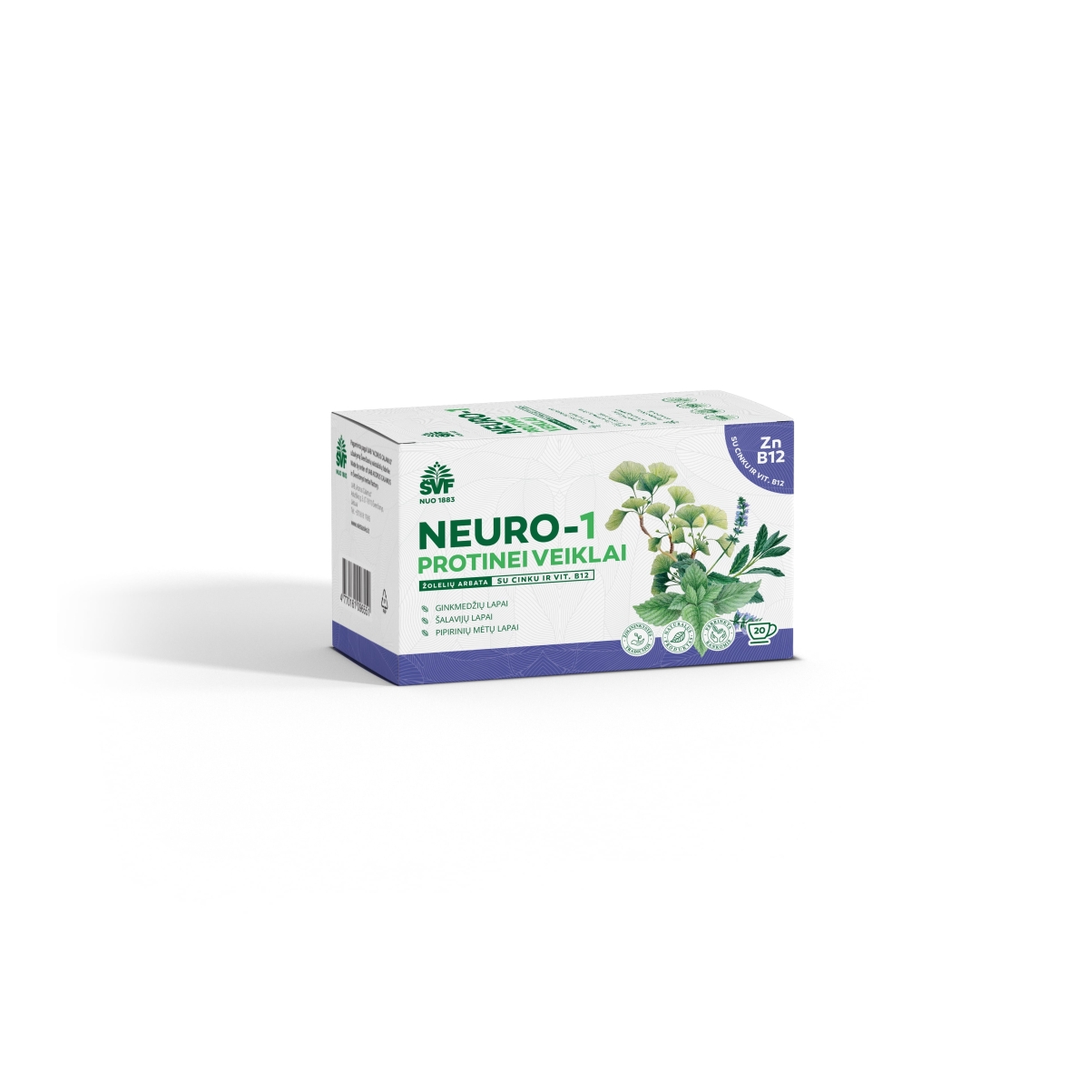 ŠVF žolelių arbata NEURO-1 PROTINEI VEIKLAI, 2g x N20 - 