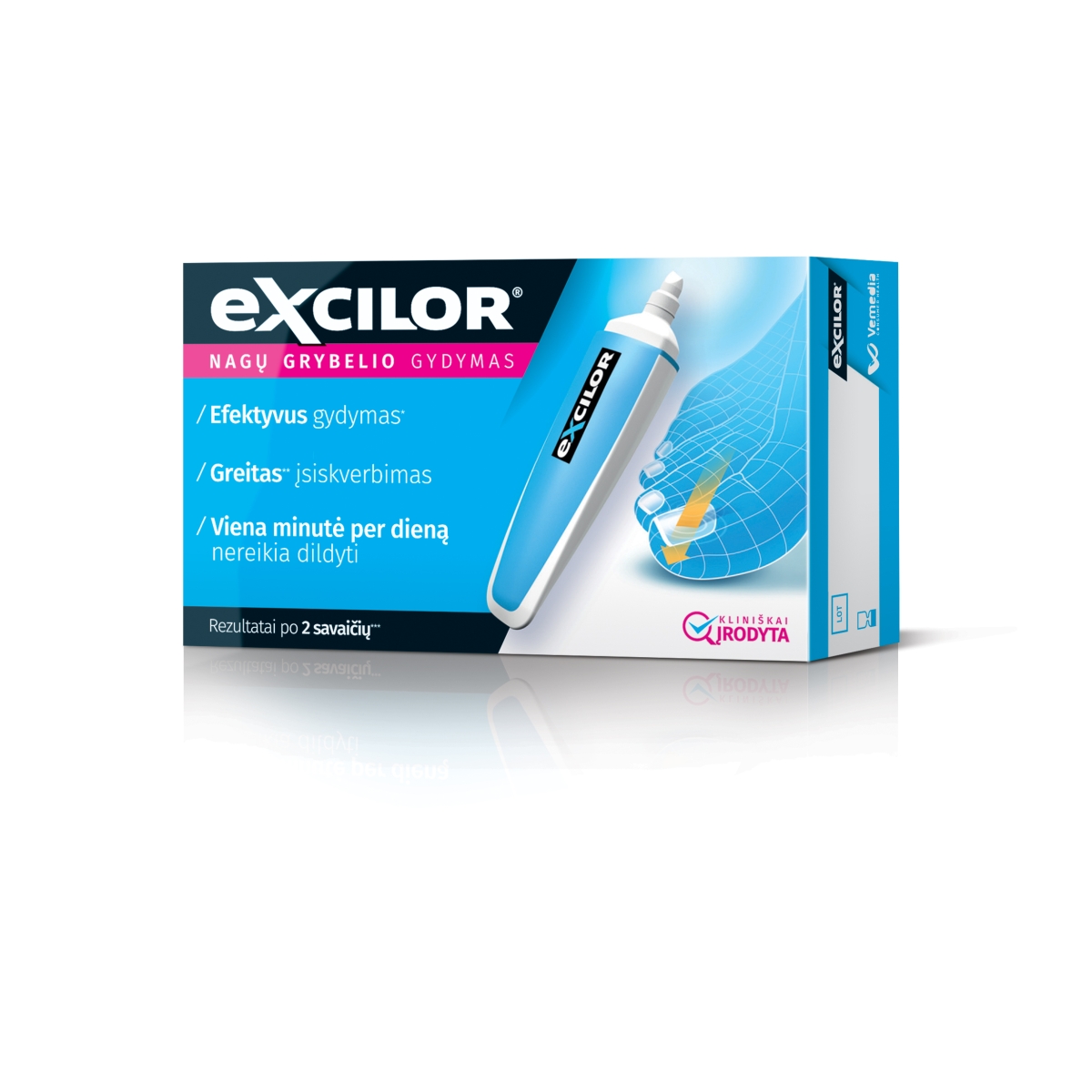 EXCILOR pieštukas nagų grybeliui gydyti PEN, 3.3ml - 