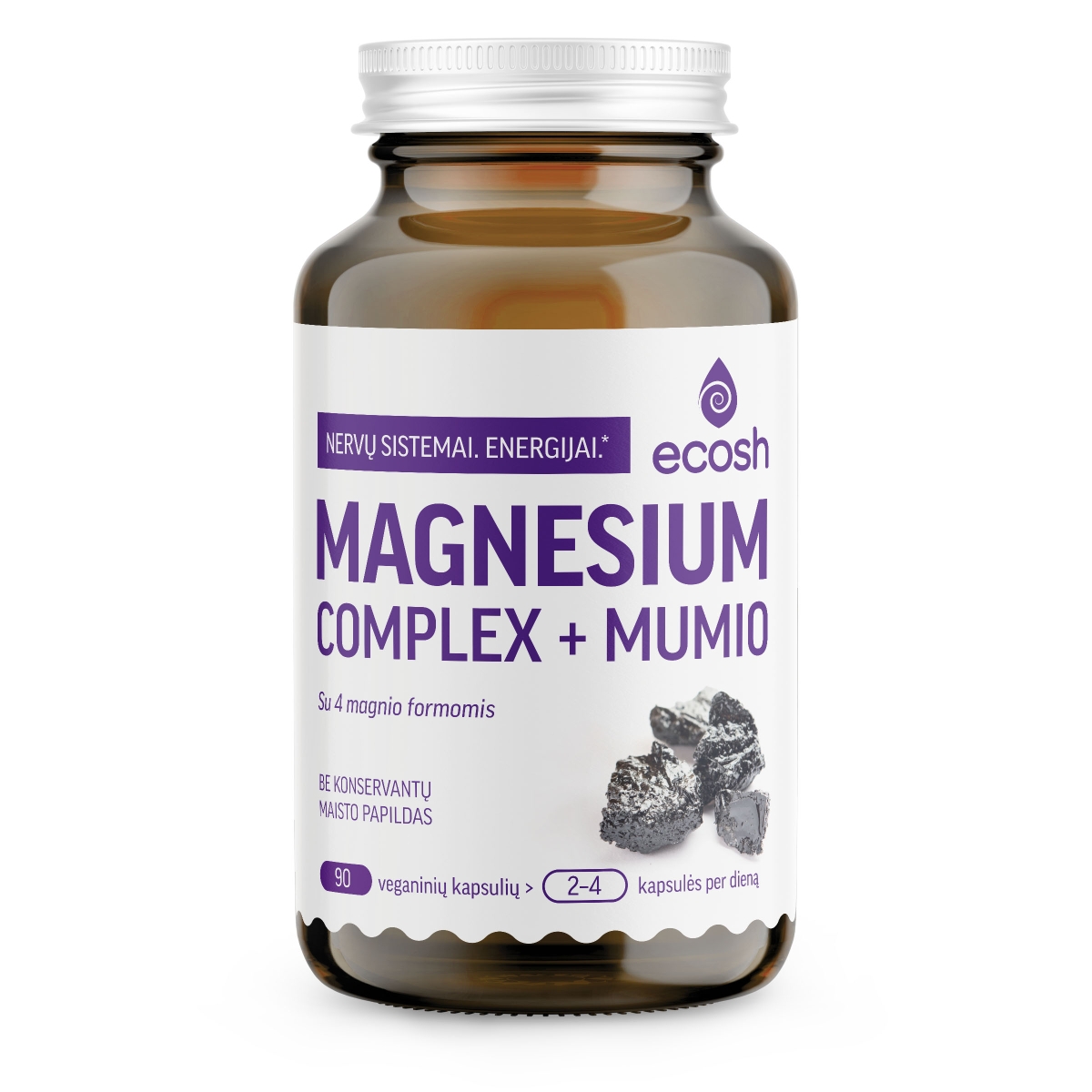 ECOSH Magnesium complex + Mumio, 90 kapsulių - 