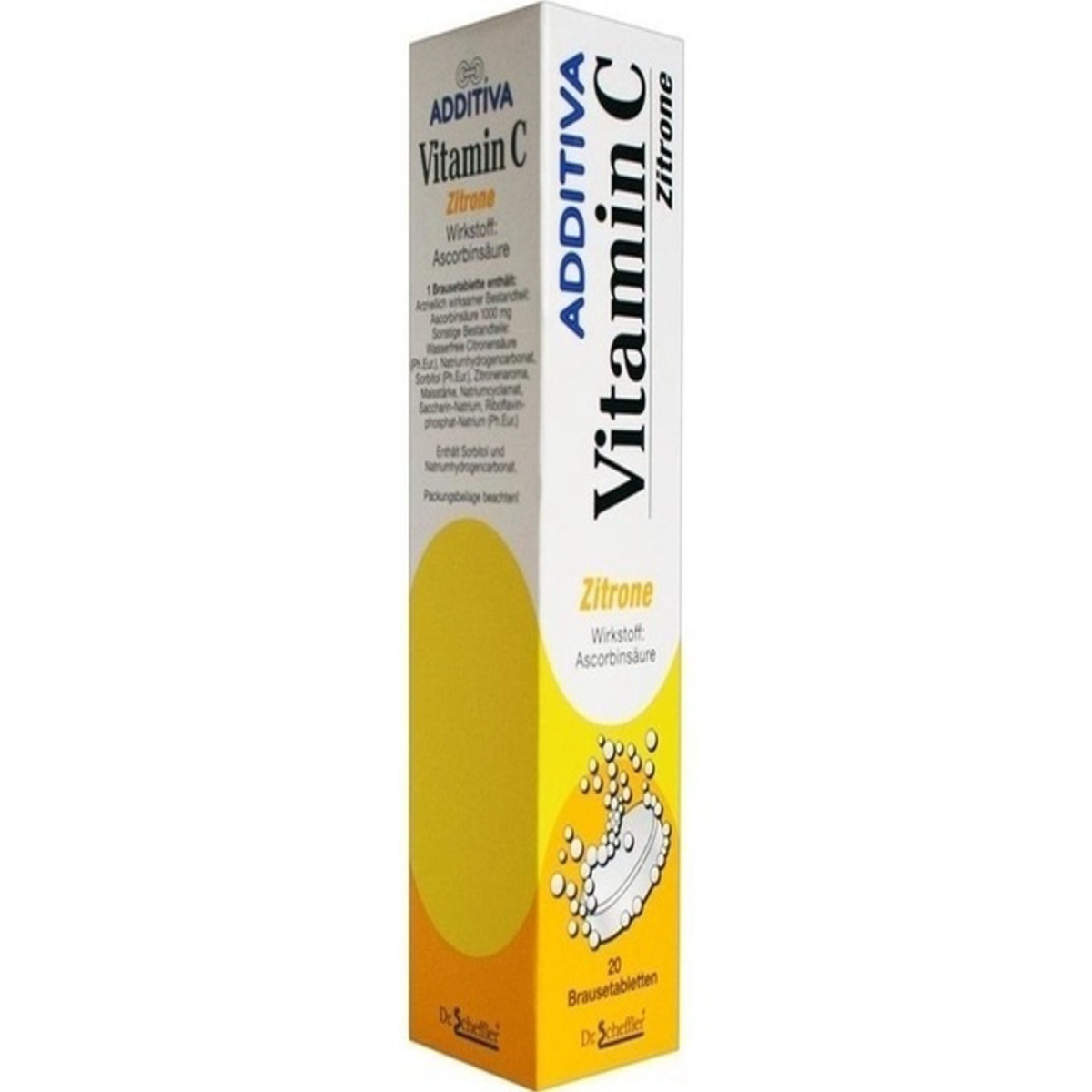 Additiva VitC citrinų skonio šnypščiosios tab. N20 - 