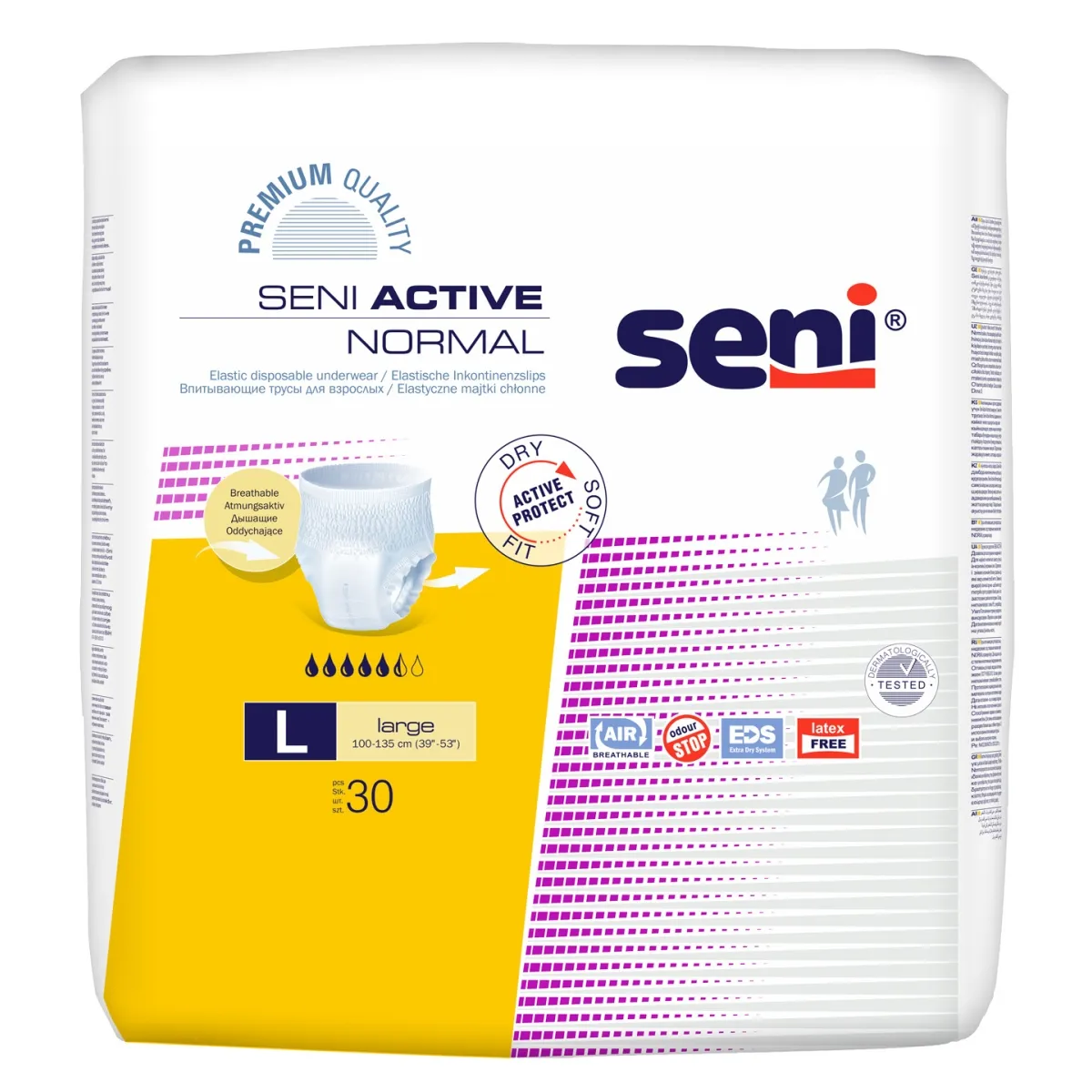 SENI Active Normal L (premium) sausk.-keln. N30 - 