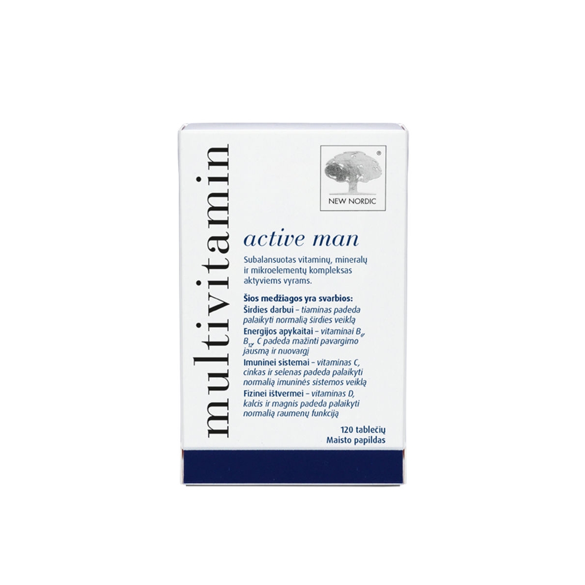 NEW NORDIC Multivitamin Active Man tab. N120 - 