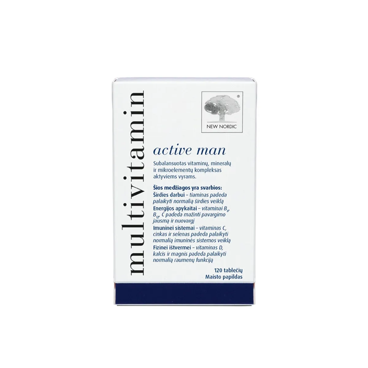 NEW NORDIC Multivitamin Active Man tab. N120 - 