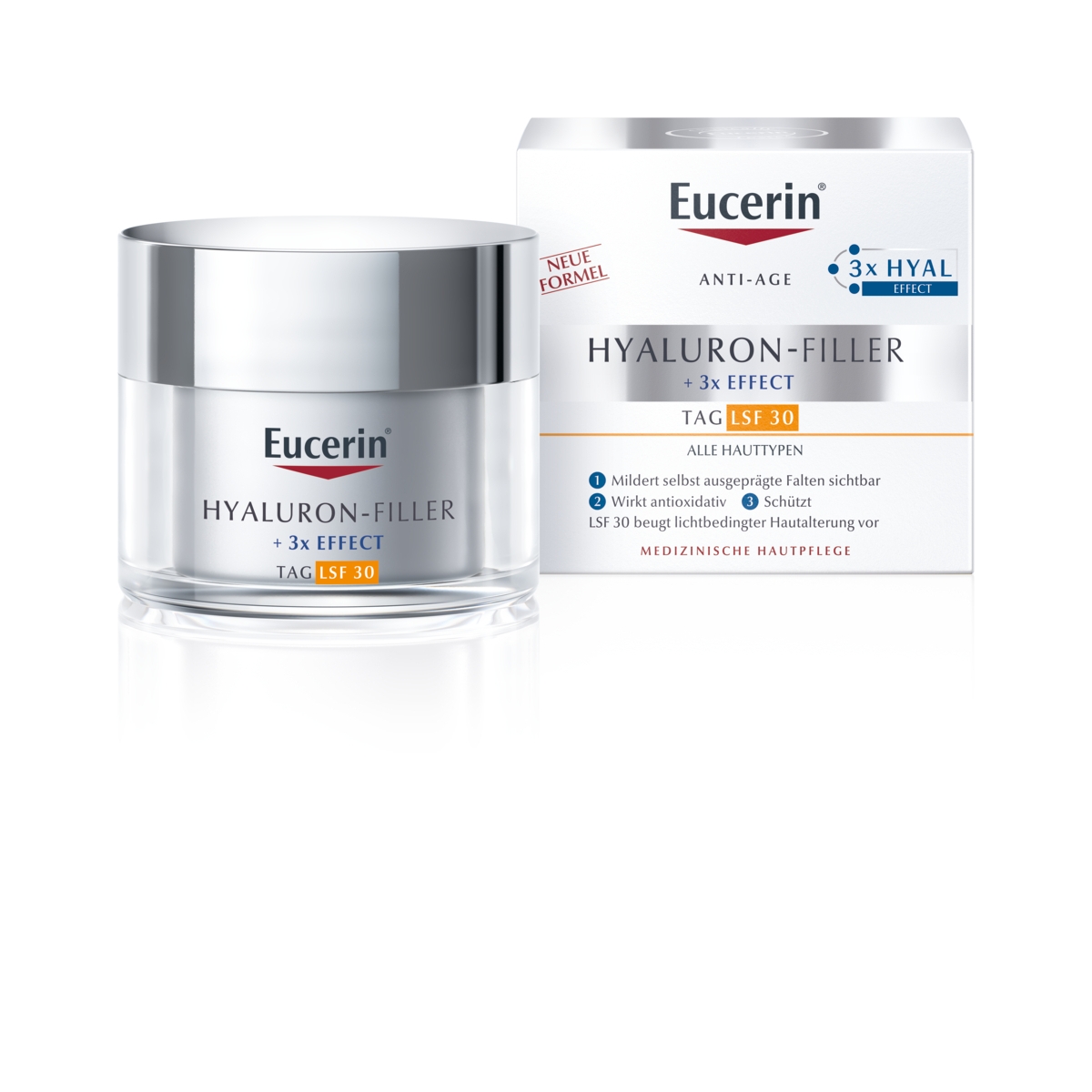 EUCERIN dieninis kremas nuo raukšlių HYALURON-FILLER SPF 30, 50 ml - 