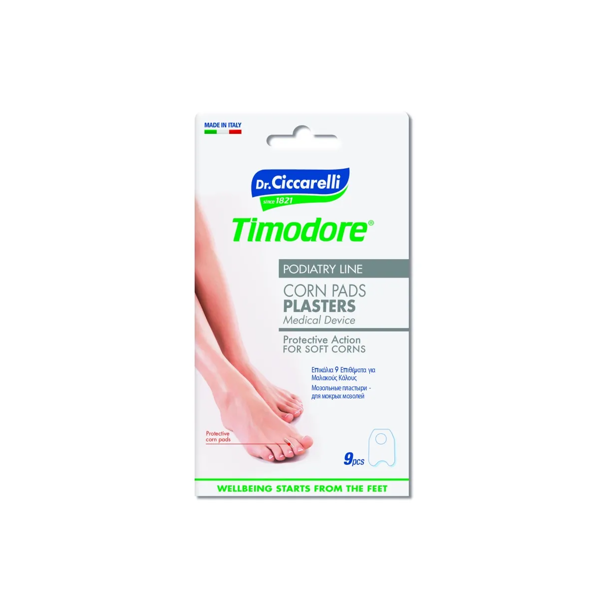 TIMODORE pleistrai, skirti minkštoms nuospaudoms tarp pirštų, N9 - 