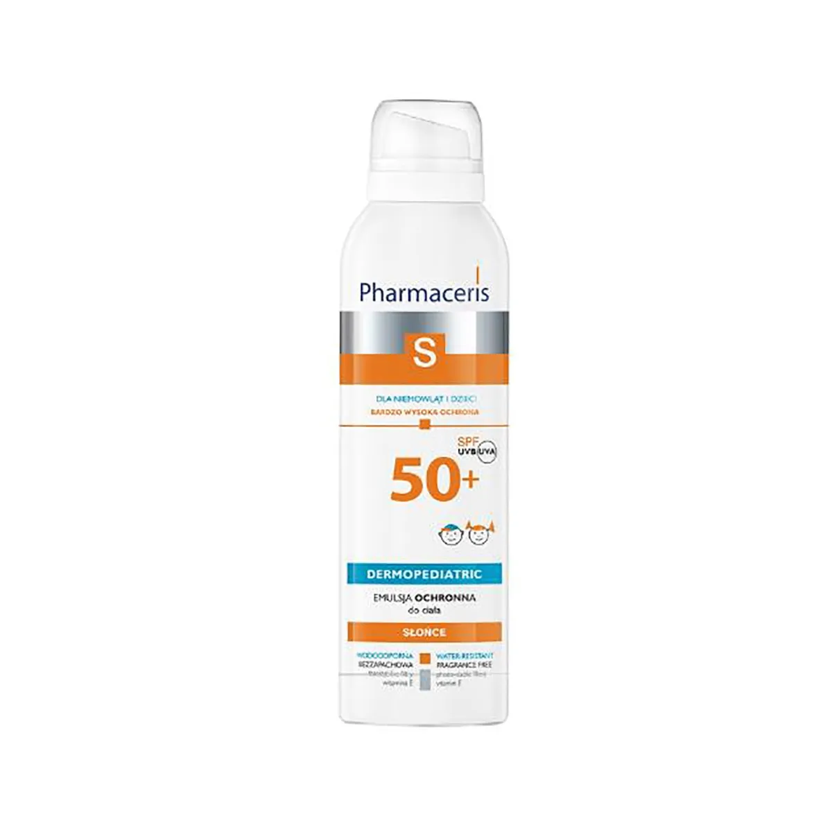 PHARMACERIS S, PROTECTIVE LOTION kūnui, kūdik. ir vaikams,SPF50+,150ml - 